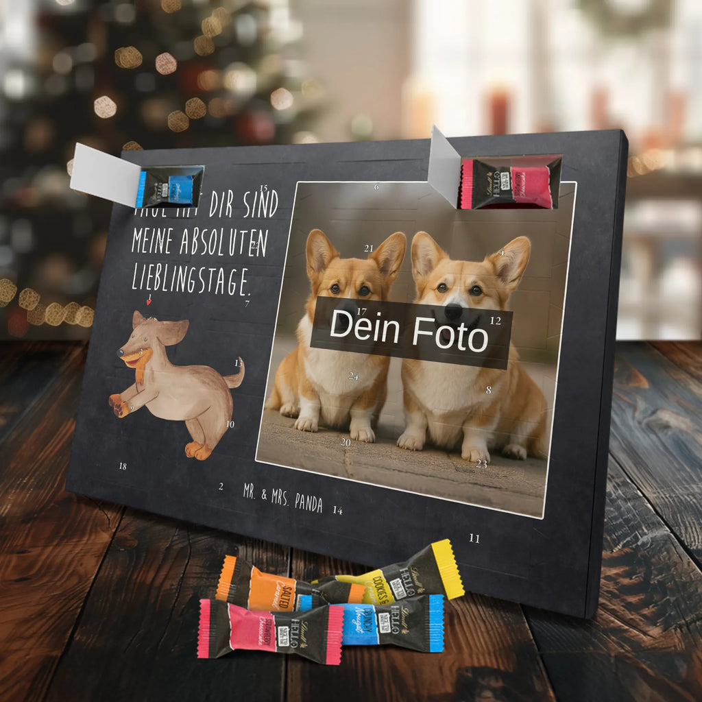 Personalisierter Schoko Foto Adventskalender Hund Dackel Personalisierter Schoko Foto Adventskalender, Hundebesitzer, Hunderasse, Sprüche, Hundemotiv, Haustier, Hund, Tierliebhaber, Hunde, Dachshund, Dackel, Happy Dog