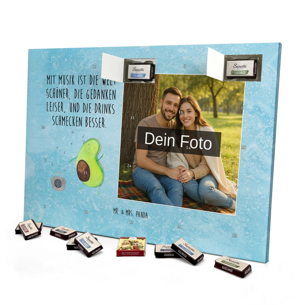 Personalisierter Schoko Foto Adventskalender Avocado Tanzen Personalisierter Schoko Foto Adventskalender, Gesund, Veggie, Avocado, Vegan