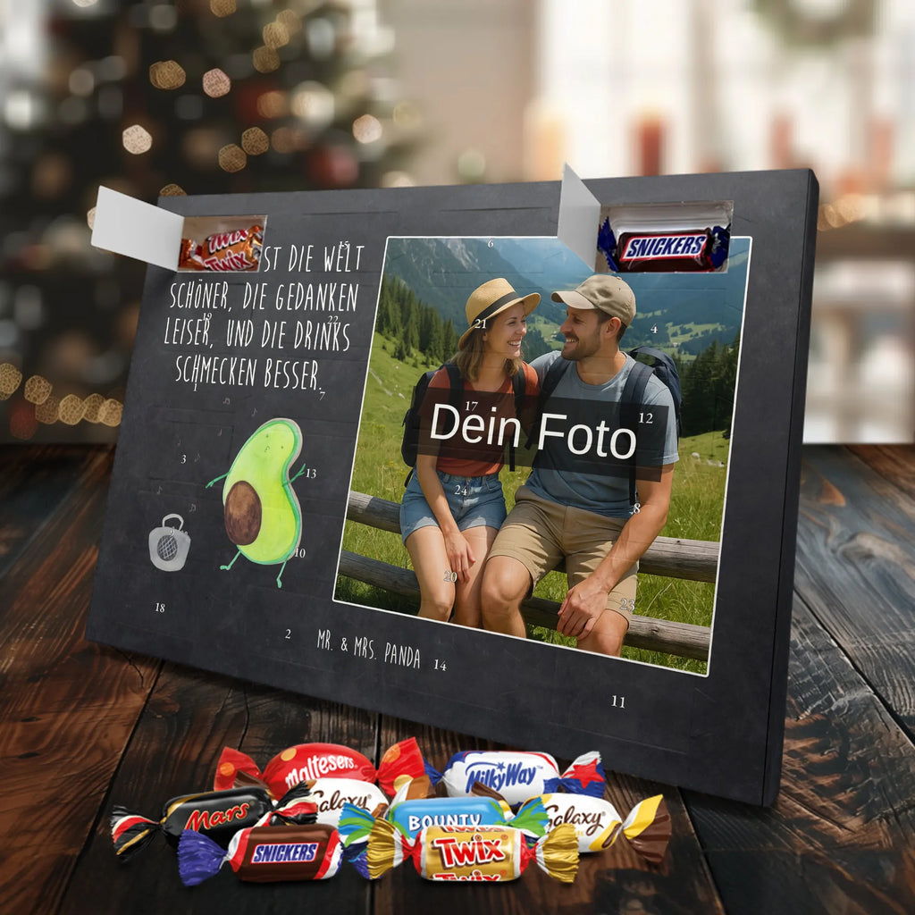 Personalisierter Schoko Foto Adventskalender Avocado Tanzen Personalisierter Schoko Foto Adventskalender, Gesund, Veggie, Avocado, Vegan