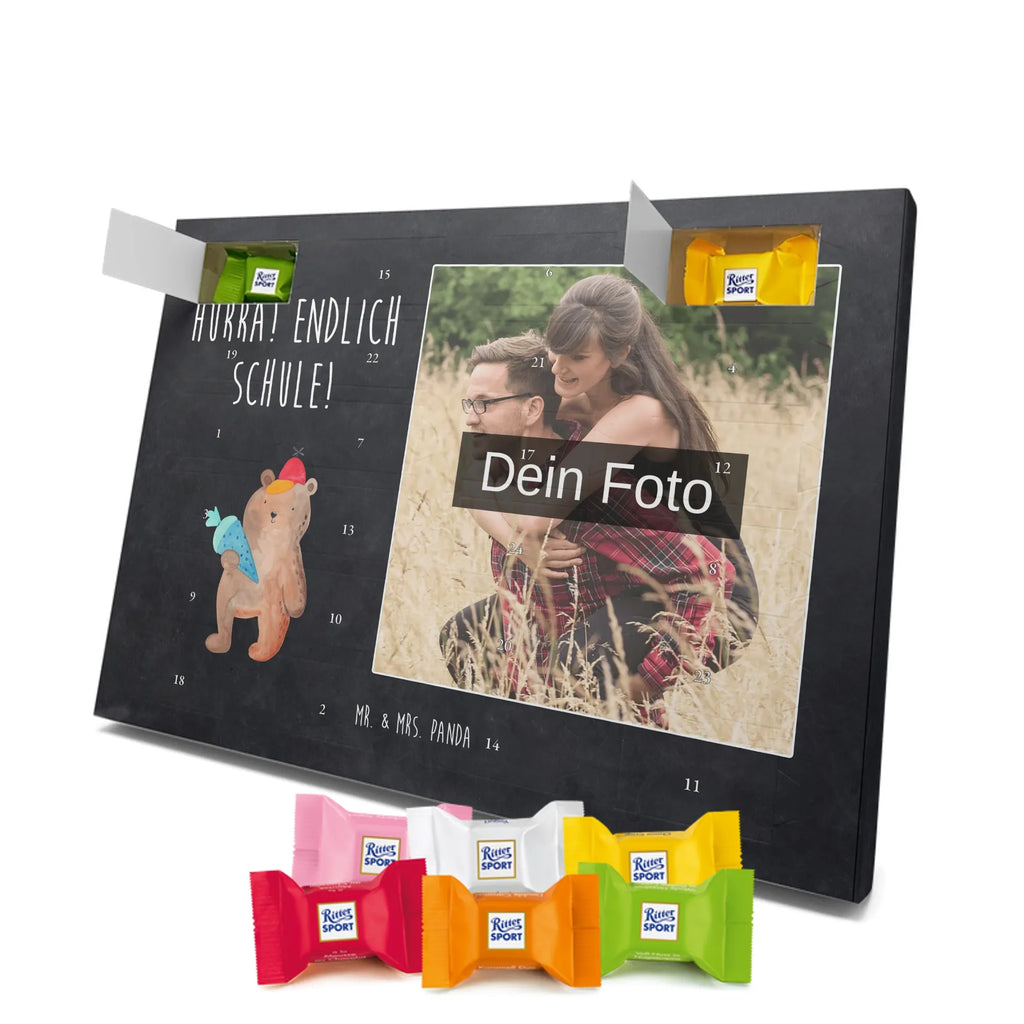 Personalisierter Schoko Foto Adventskalender Bär Schultüte Personalisierter Schoko Foto Adventskalender, Teddybär, Teddy, Bär, Schulanfang, Schule Geschenk, Bär Motiv, Erster Schultag Geschenk, Grundschule, Schultüte, Einschulung Geschenk, Schulbeginn