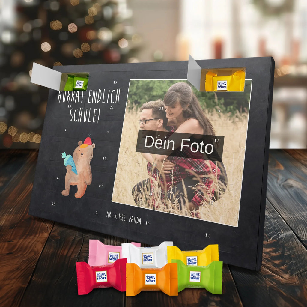 Personalisierter Schoko Foto Adventskalender Bär Schultüte Personalisierter Schoko Foto Adventskalender, Teddybär, Teddy, Bär, Schulanfang, Schule Geschenk, Bär Motiv, Erster Schultag Geschenk, Grundschule, Schultüte, Einschulung Geschenk, Schulbeginn