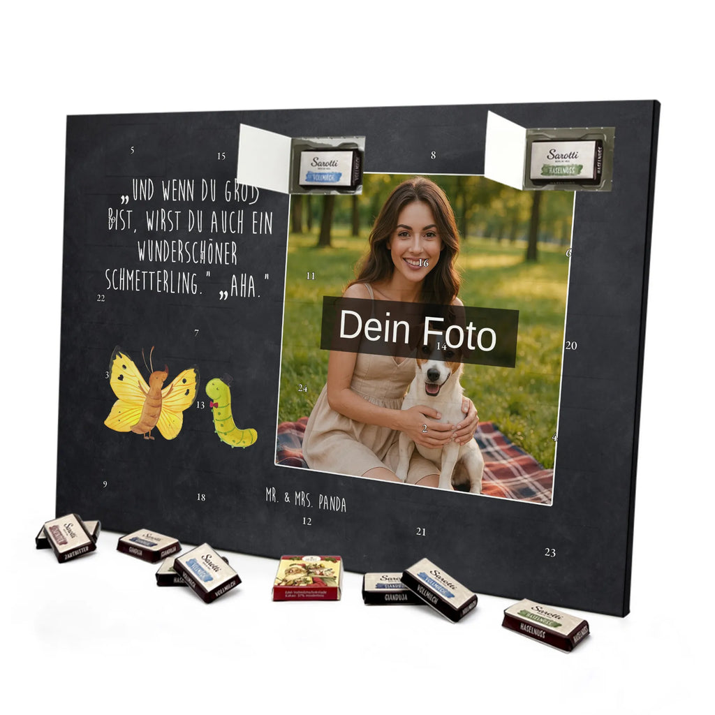 Personalisierter Schoko Foto Adventskalender Raupe Schmetterling Personalisierter Schoko Foto Adventskalender, Gute Laune, Lustige Sprüche, Tiere, Tiermotive, Schönheit, Entwicklung, Kokon, Zitronenfalter, Hut, Erwachsen Werden, Raupe, Aufwachsen, Hütchen, Schmetterling