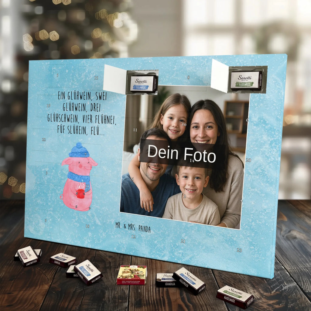 Personalisierter Schoko Foto Adventskalender Schweinchen Glühwein Personalisierter Schoko Foto Adventskalender, Winter, Wintermotiv, Advent, Nikolaus, Weihnachten, Weihnachtsdeko, Heiligabend, Spruch, Glühwein, Weihnachtsmarkt, Betrunken