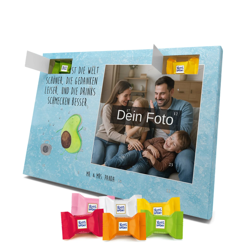 Personalisierter Schoko Foto Adventskalender Avocado Tanzen Personalisierter Schoko Foto Adventskalender, Gesund, Veggie, Avocado, Vegan