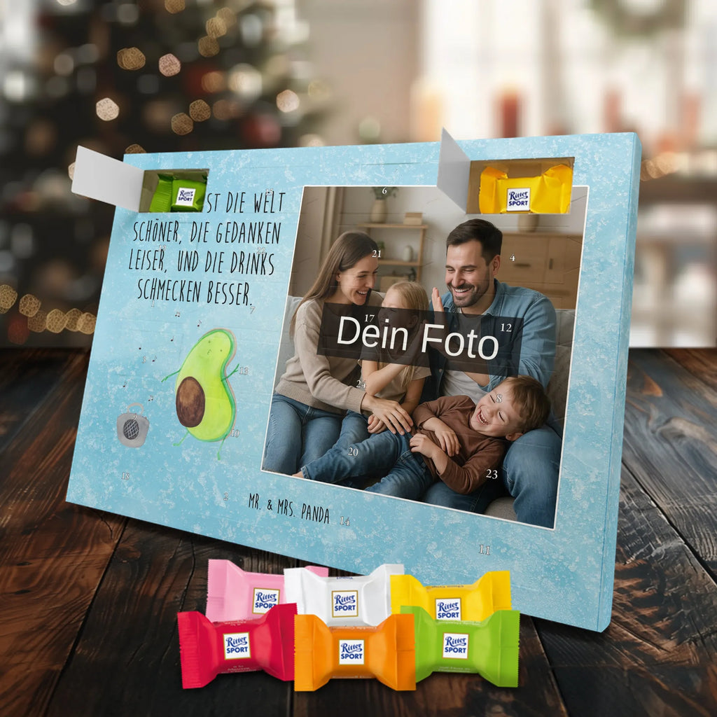 Personalisierter Schoko Foto Adventskalender Avocado Tanzen Personalisierter Schoko Foto Adventskalender, Gesund, Veggie, Avocado, Vegan