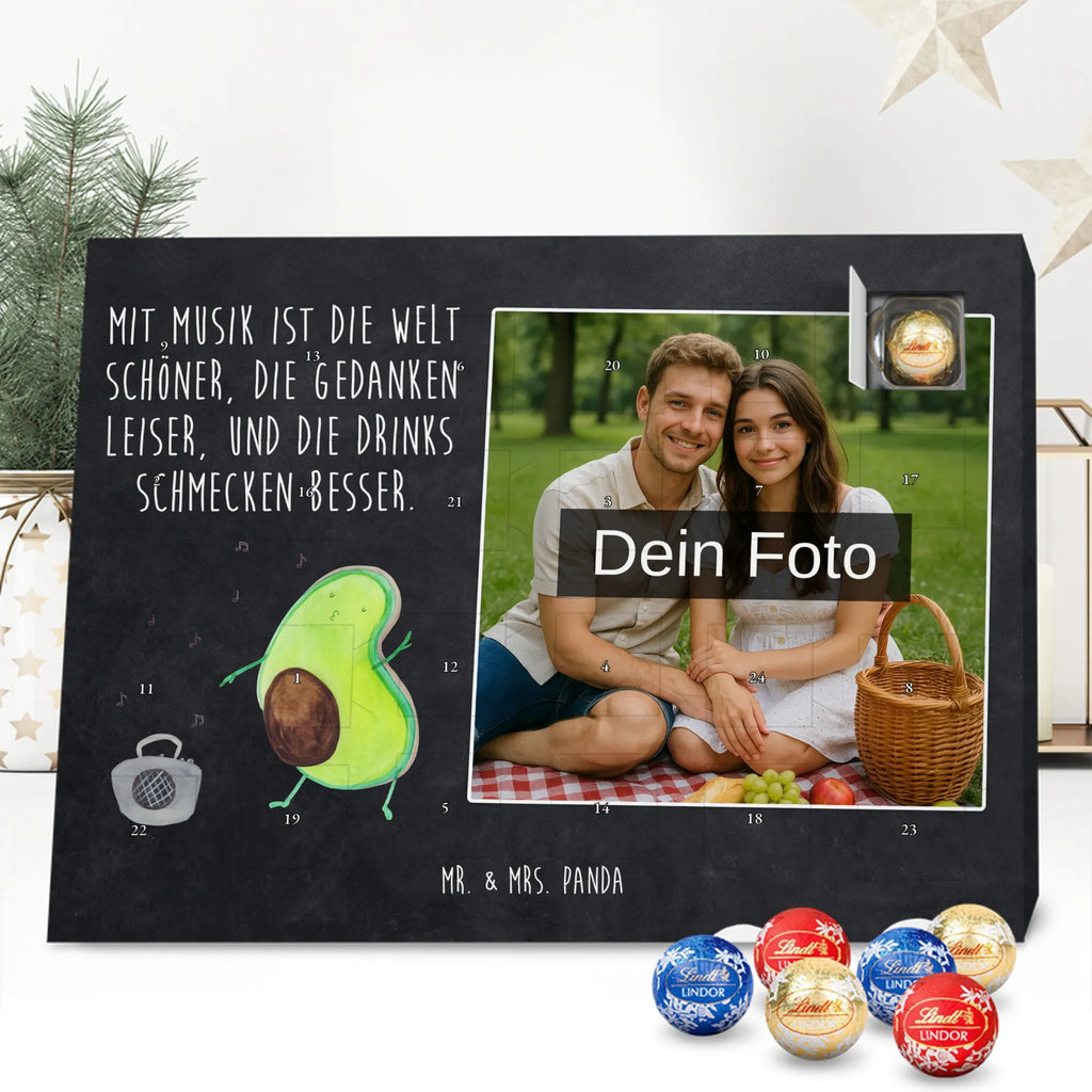 Personalisierter Schoko Foto Adventskalender Avocado Tanzen Personalisierter Schoko Foto Adventskalender, Gesund, Veggie, Avocado, Vegan