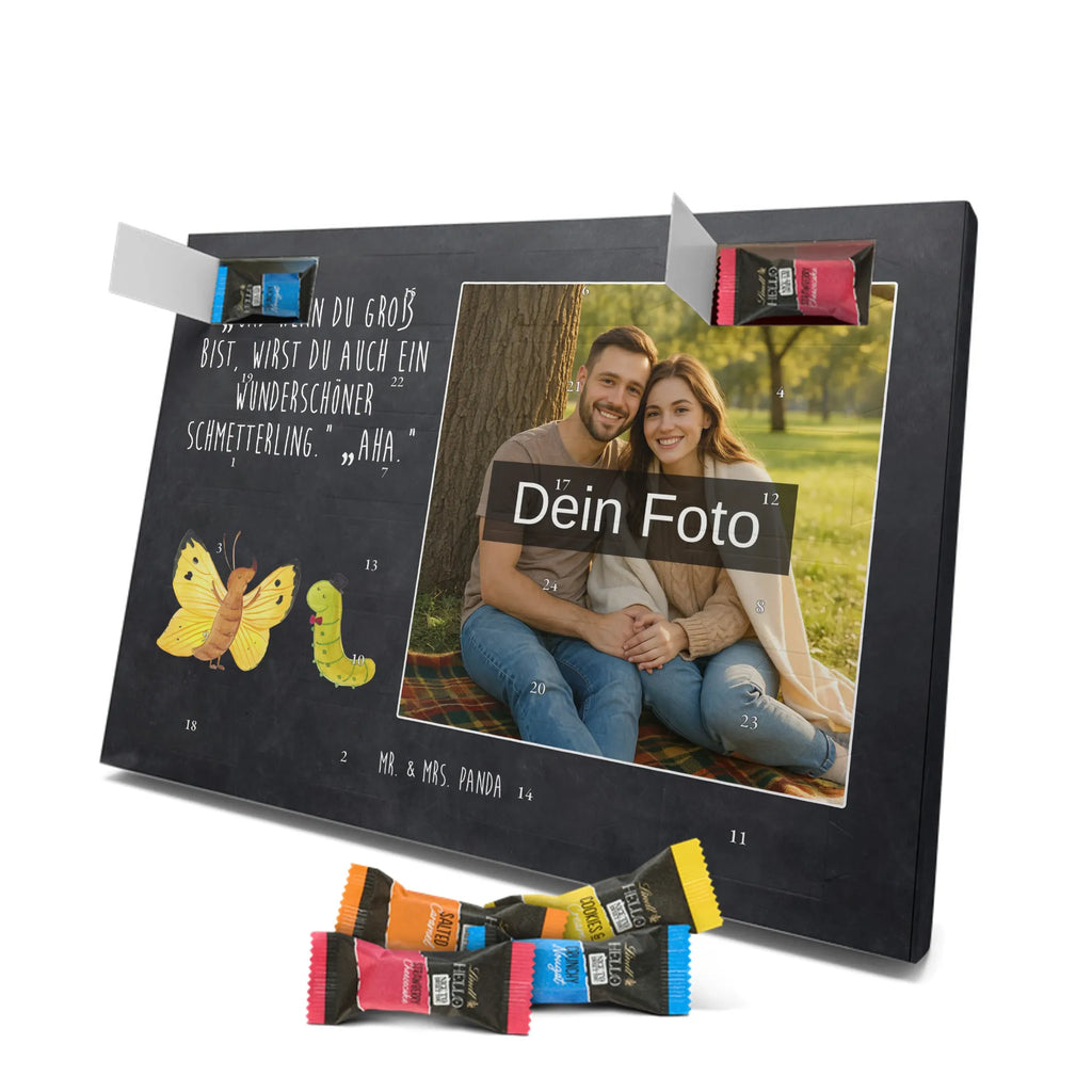 Personalisierter Schoko Foto Adventskalender Raupe Schmetterling Personalisierter Schoko Foto Adventskalender, Gute Laune, Lustige Sprüche, Tiere, Tiermotive, Schönheit, Entwicklung, Kokon, Zitronenfalter, Hut, Erwachsen Werden, Raupe, Aufwachsen, Hütchen, Schmetterling