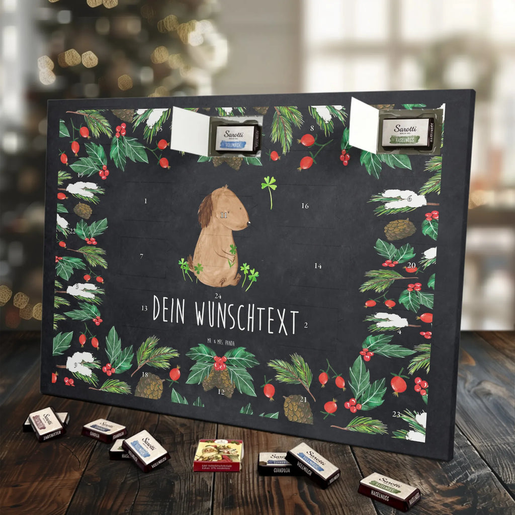 Adventskalender mit Namen Hund Kleeblatt Personalisierter Adventskalender, Adventskalender mit Namen, Hundebesitzer, Haustier, Sprüche, Hunderasse, Tierliebhaber, Hund, Hundemotiv, Achtsamkeit, Motivation, Tagträume, Selbstliebe, Glück, Geschenk, Kleeblatt, Neuanfang, Glücksbringer