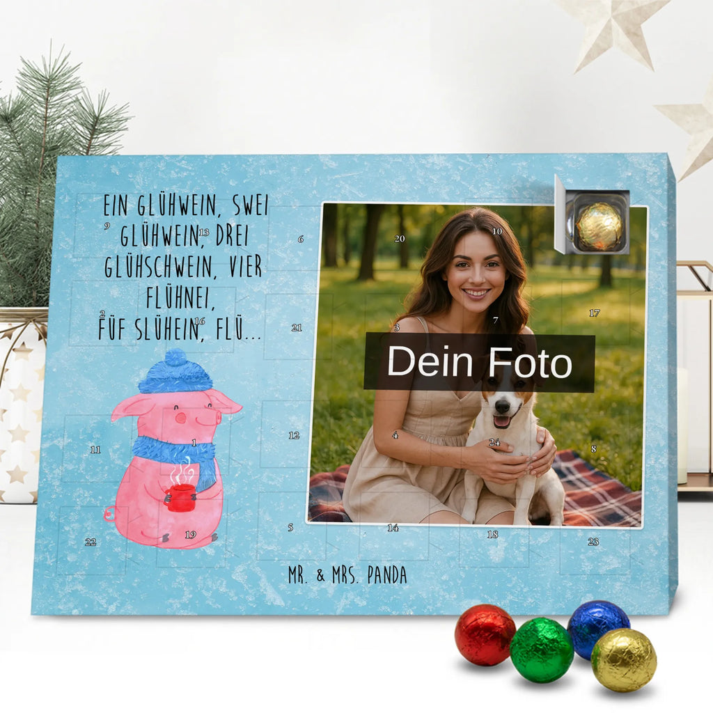 Personalisierter Schoko Foto Adventskalender Schweinchen Glühwein Personalisierter Schoko Foto Adventskalender, Winter, Wintermotiv, Advent, Nikolaus, Weihnachten, Weihnachtsdeko, Heiligabend, Spruch, Glühwein, Weihnachtsmarkt, Betrunken