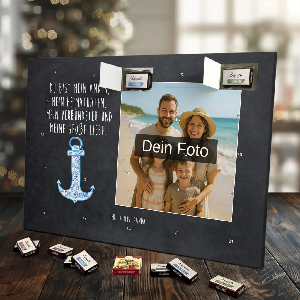 Personalisierter Schoko Foto Adventskalender Anker Blau Personalisierter Schoko Foto Adventskalender, Gute Laune, Lustige Sprüche, Tiere, Tiermotive