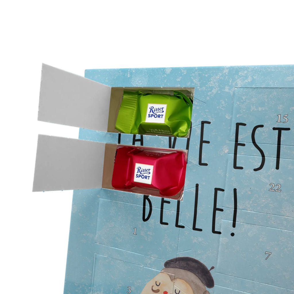 Personalisierter Schoko Foto Adventskalender Eule Frankreich Personalisierter Schoko Foto Adventskalender, Eule, Eulen, Owl, Spruch Französisch, Frankreich, Hibou, La Vie Est Belle, Eule Deko, Spruch schön, Das Leben Ist schön