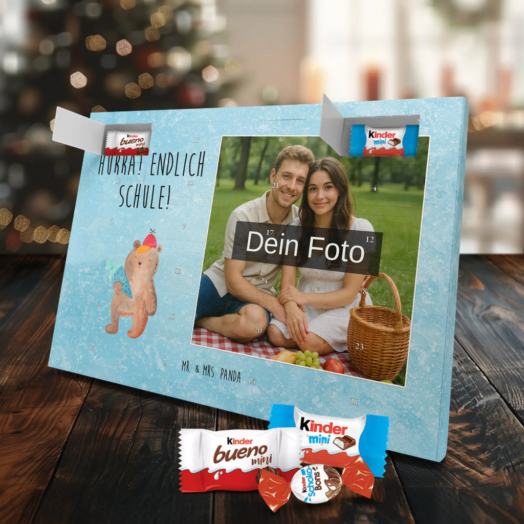 Personalisierter Schoko Foto Adventskalender Bär Schultüte Personalisierter Schoko Foto Adventskalender, Teddybär, Teddy, Bär, Schulanfang, Schule Geschenk, Bär Motiv, Erster Schultag Geschenk, Grundschule, Schultüte, Einschulung Geschenk, Schulbeginn