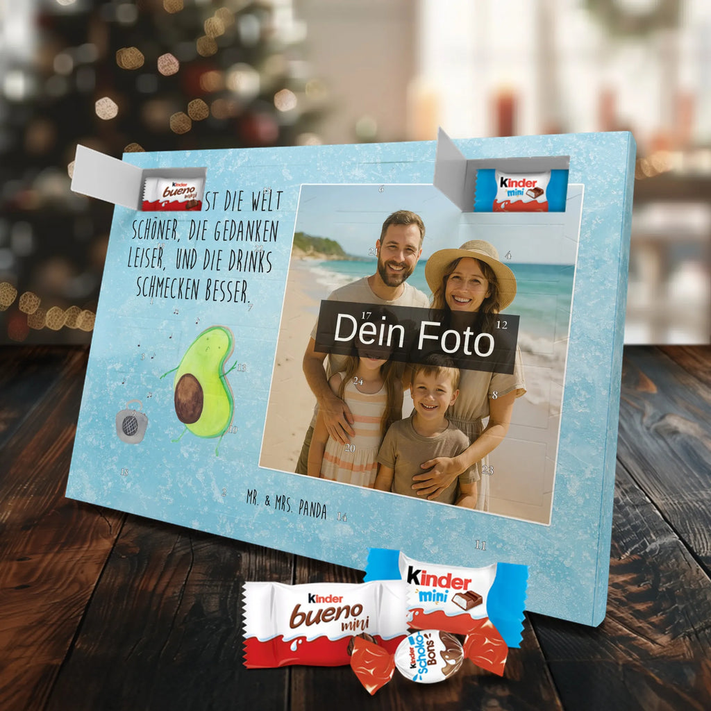 Personalisierter Schoko Foto Adventskalender Avocado Tanzen Personalisierter Schoko Foto Adventskalender, Gesund, Veggie, Avocado, Vegan