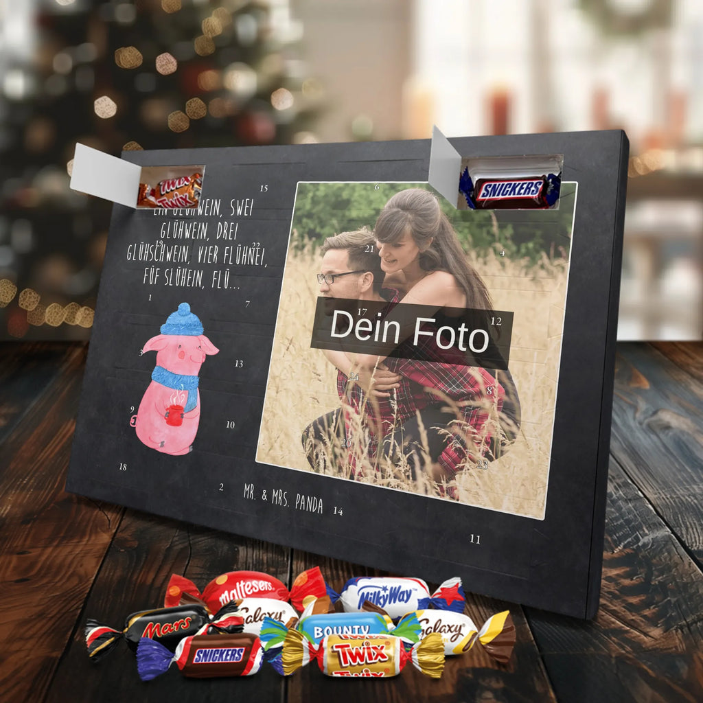 Personalisierter Schoko Foto Adventskalender Schweinchen Glühwein Personalisierter Schoko Foto Adventskalender, Winter, Wintermotiv, Advent, Nikolaus, Weihnachten, Weihnachtsdeko, Heiligabend, Spruch, Glühwein, Weihnachtsmarkt, Betrunken