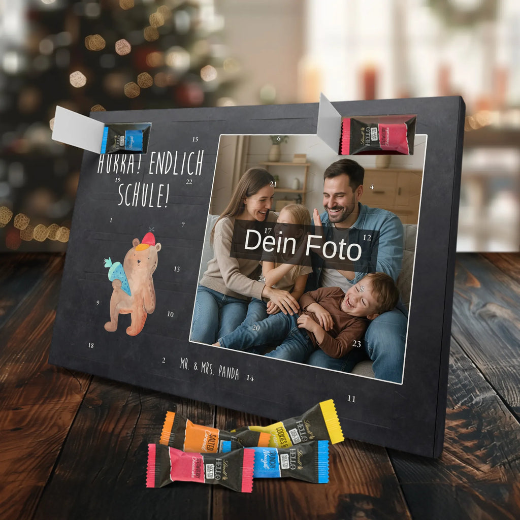 Personalisierter Schoko Foto Adventskalender Bär Schultüte Personalisierter Schoko Foto Adventskalender, Teddybär, Teddy, Bär, Schulanfang, Schule Geschenk, Bär Motiv, Erster Schultag Geschenk, Grundschule, Schultüte, Einschulung Geschenk, Schulbeginn