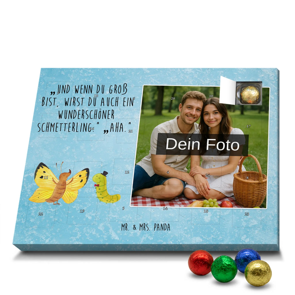 Personalisierter Schoko Foto Adventskalender Raupe Schmetterling Personalisierter Schoko Foto Adventskalender, Gute Laune, Lustige Sprüche, Tiere, Tiermotive, Schönheit, Entwicklung, Kokon, Zitronenfalter, Hut, Erwachsen Werden, Raupe, Aufwachsen, Hütchen, Schmetterling