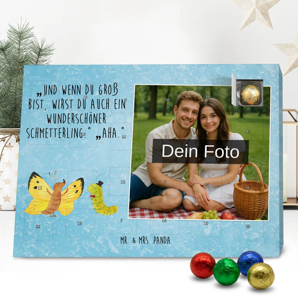 Personalisierter Schoko Foto Adventskalender Raupe Schmetterling Personalisierter Schoko Foto Adventskalender, Gute Laune, Lustige Sprüche, Tiere, Tiermotive, Schönheit, Entwicklung, Kokon, Zitronenfalter, Hut, Erwachsen Werden, Raupe, Aufwachsen, Hütchen, Schmetterling