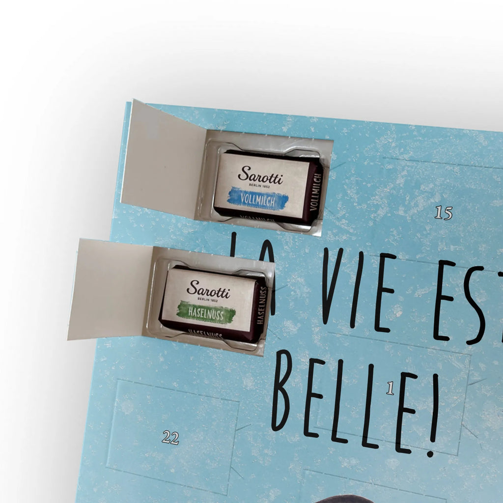 Personalisierter Schoko Foto Adventskalender Eule Frankreich Personalisierter Schoko Foto Adventskalender, Eule, Eulen, Owl, Spruch Französisch, Frankreich, Hibou, La Vie Est Belle, Eule Deko, Spruch schön, Das Leben Ist schön