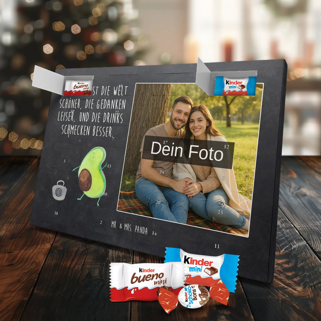 Personalisierter Schoko Foto Adventskalender Avocado Tanzen Personalisierter Schoko Foto Adventskalender, Gesund, Veggie, Avocado, Vegan