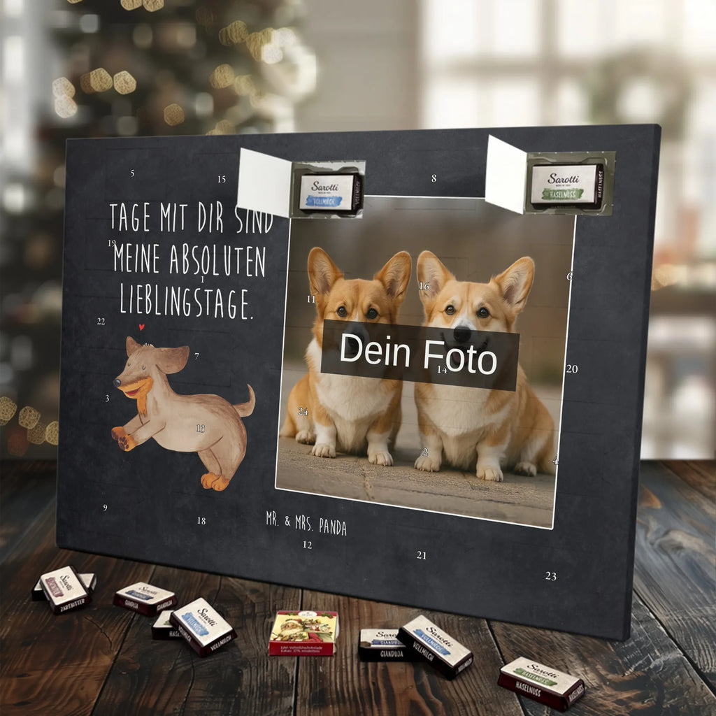 Personalisierter Schoko Foto Adventskalender Hund Dackel Personalisierter Schoko Foto Adventskalender, Hundebesitzer, Hunderasse, Sprüche, Hundemotiv, Haustier, Hund, Tierliebhaber, Hunde, Dachshund, Dackel, Happy Dog