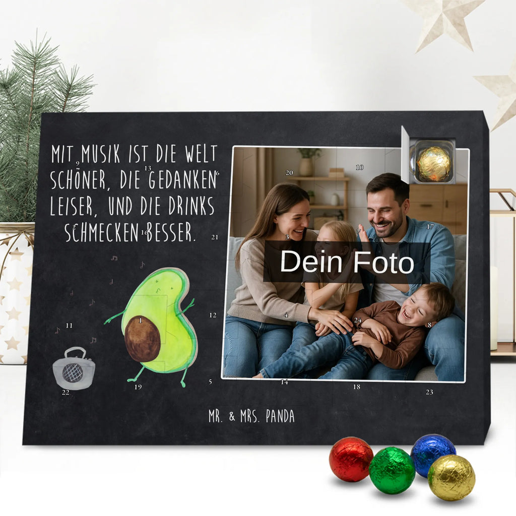 Personalisierter Schoko Foto Adventskalender Avocado Tanzen Personalisierter Schoko Foto Adventskalender, Gesund, Veggie, Avocado, Vegan