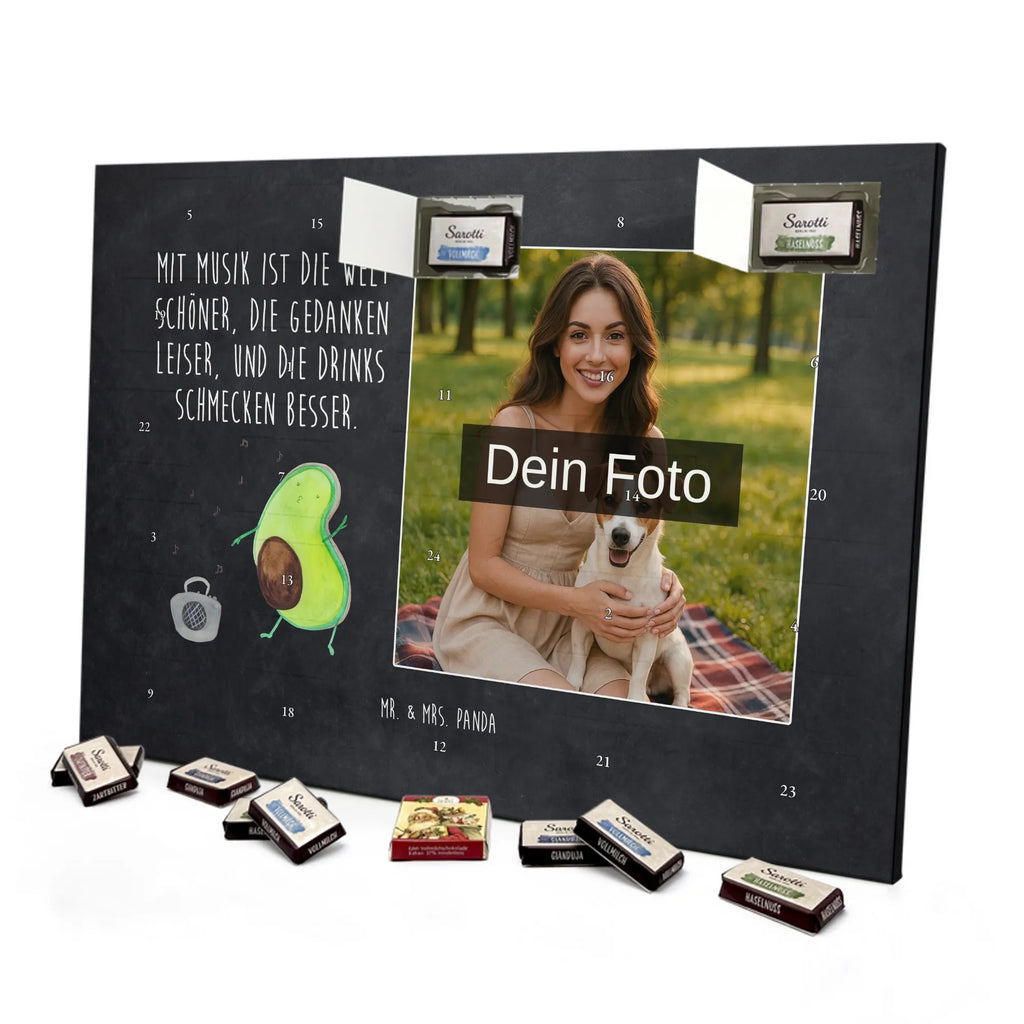 Personalisierter Schoko Foto Adventskalender Avocado Tanzen Personalisierter Schoko Foto Adventskalender, Gesund, Veggie, Avocado, Vegan