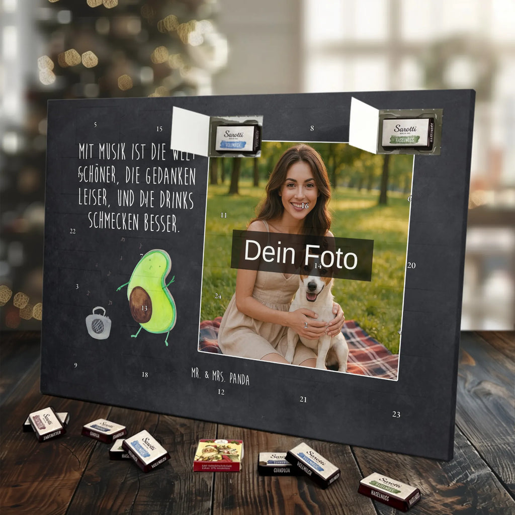 Personalisierter Schoko Foto Adventskalender Avocado Tanzen Personalisierter Schoko Foto Adventskalender, Gesund, Veggie, Avocado, Vegan