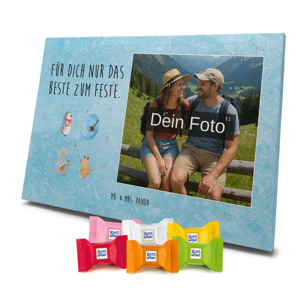 Personalisierter Schoko Foto Adventskalender Big Band Personalisierter Schoko Foto Adventskalender, Gute Laune, Lustige Sprüche, Tiere, Tiermotive, Maus, Musikanten, Elefant, Gitarre, Triangel, Hund, Delfin, Musik, Band, Pinguin