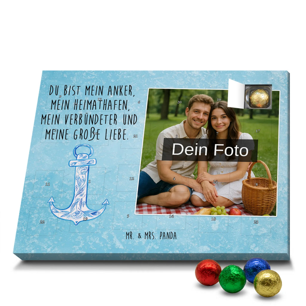 Personalisierter Schoko Foto Adventskalender Anker Blau Personalisierter Schoko Foto Adventskalender, Gute Laune, Lustige Sprüche, Tiere, Tiermotive