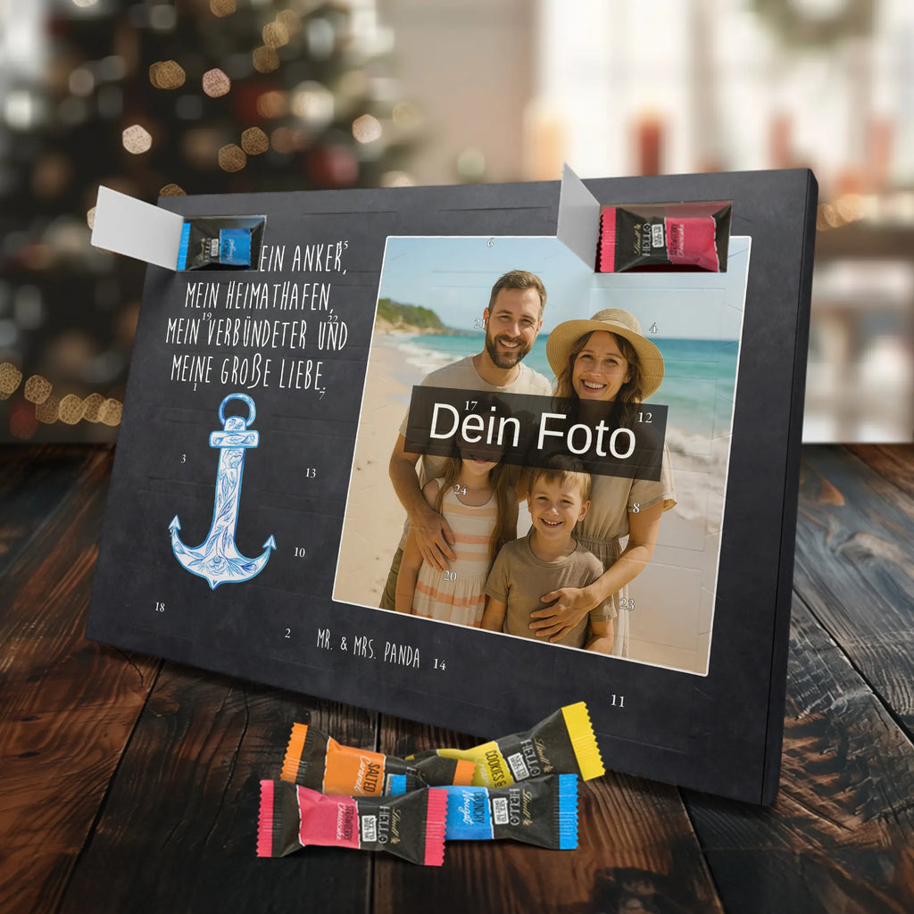 Personalisierter Schoko Foto Adventskalender Anker Blau Personalisierter Schoko Foto Adventskalender, Gute Laune, Lustige Sprüche, Tiere, Tiermotive