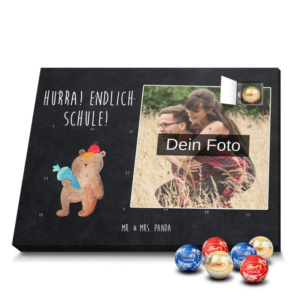 Personalisierter Schoko Foto Adventskalender Bär Schultüte Personalisierter Schoko Foto Adventskalender, Teddybär, Teddy, Bär, Schulanfang, Schule Geschenk, Bär Motiv, Erster Schultag Geschenk, Grundschule, Schultüte, Einschulung Geschenk, Schulbeginn