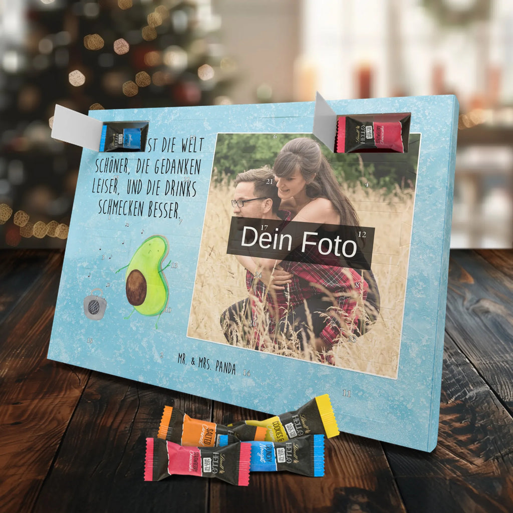 Personalisierter Schoko Foto Adventskalender Avocado Tanzen Personalisierter Schoko Foto Adventskalender, Gesund, Veggie, Avocado, Vegan