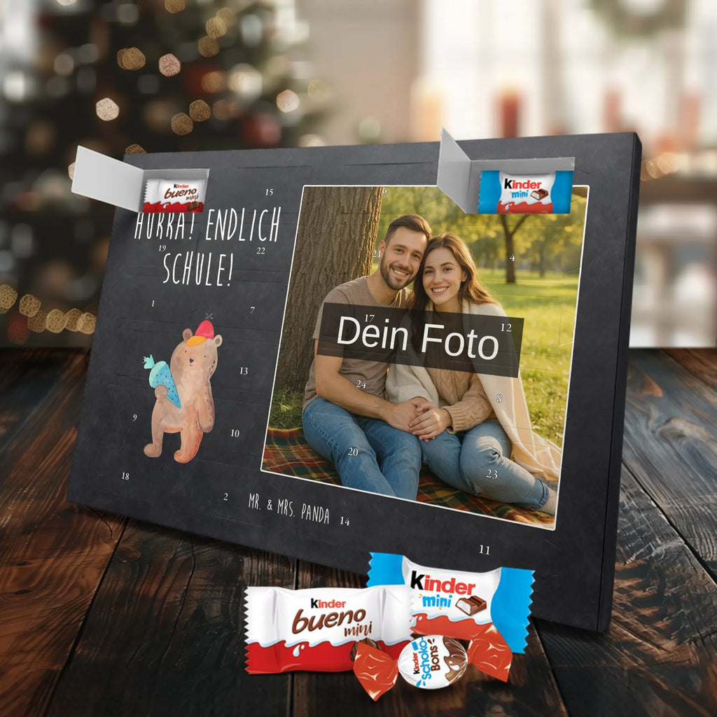 Personalisierter Schoko Foto Adventskalender Bär Schultüte Personalisierter Schoko Foto Adventskalender, Teddybär, Teddy, Bär, Schulanfang, Schule Geschenk, Bär Motiv, Erster Schultag Geschenk, Grundschule, Schultüte, Einschulung Geschenk, Schulbeginn