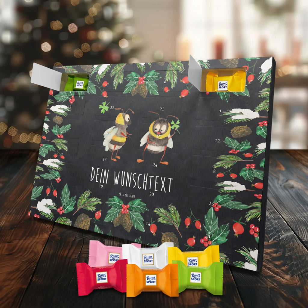 Adventskalender mit Namen Hummeln Kleeblatt Adventskalender mit Namen, Personalisierter Adventskalender, Tiere, Tiermotive, Lustige Sprüche, Gute Laune, Biene, Biene Deko, Spruch Fröhlich, Hummel, Spruch schön, glücklich Werden, Spruch Positiv, glücklich sein