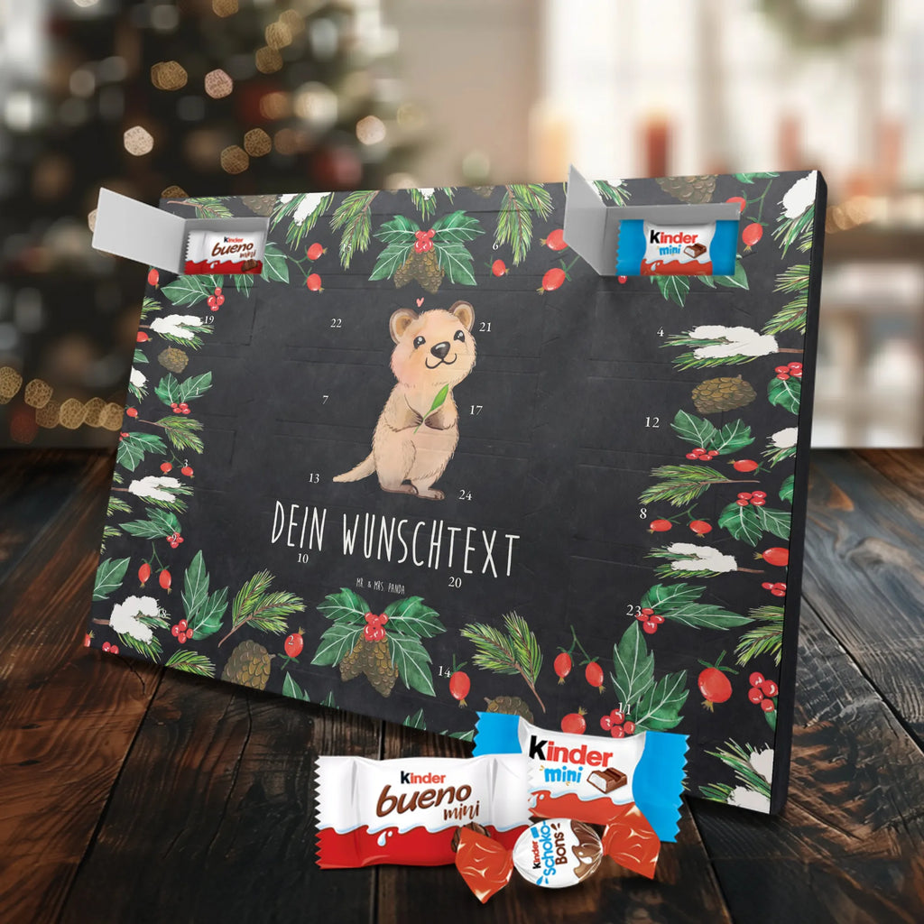 Adventskalender mit Namen Quokka Happy Personalisierter Adventskalender, Adventskalender mit Namen, Gute Laune, Lustige Sprüche, Tiere, Tiermotive, Lustiger Spruch, Quokka, Dinge Erledigen, Verschieben, Aufschieberitis, Niedliches Tier