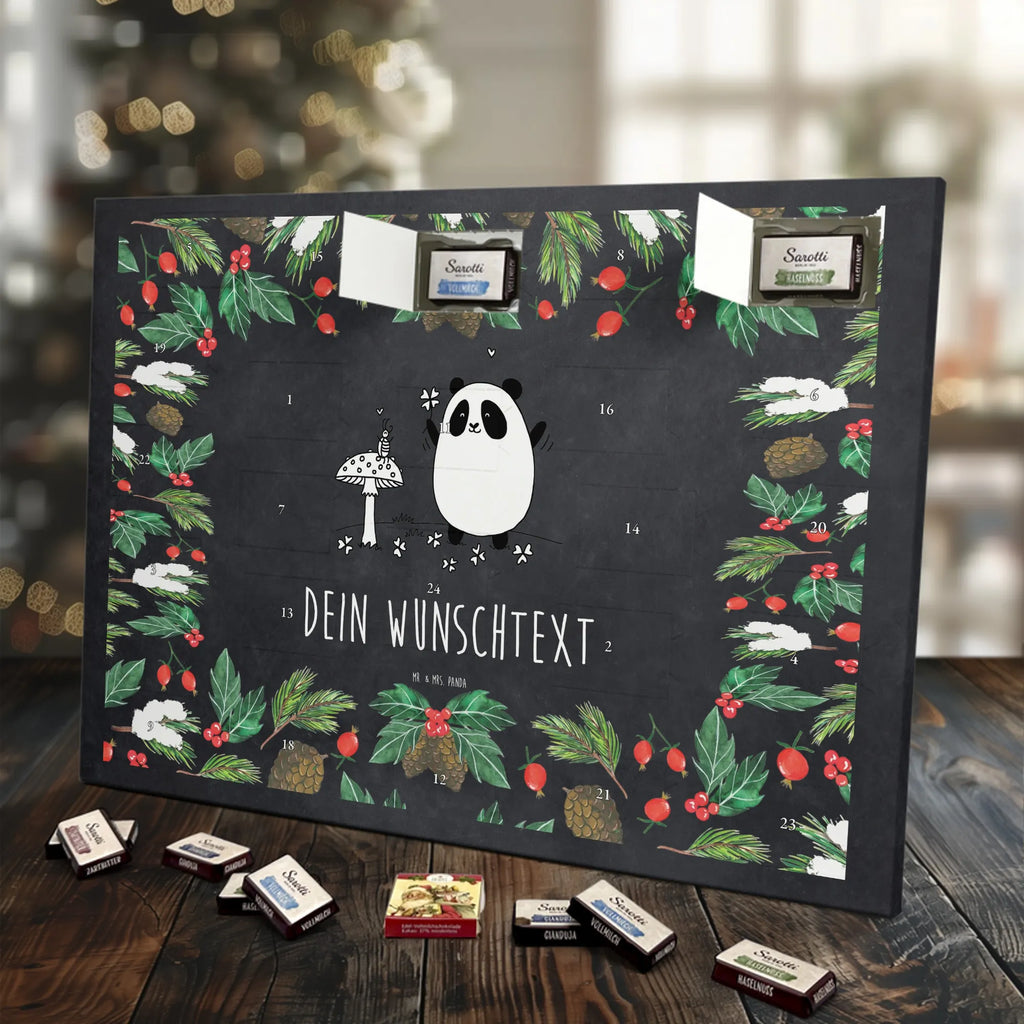  Panda Happiness Personalisierter Adventskalender, Adventskalender mit Namen