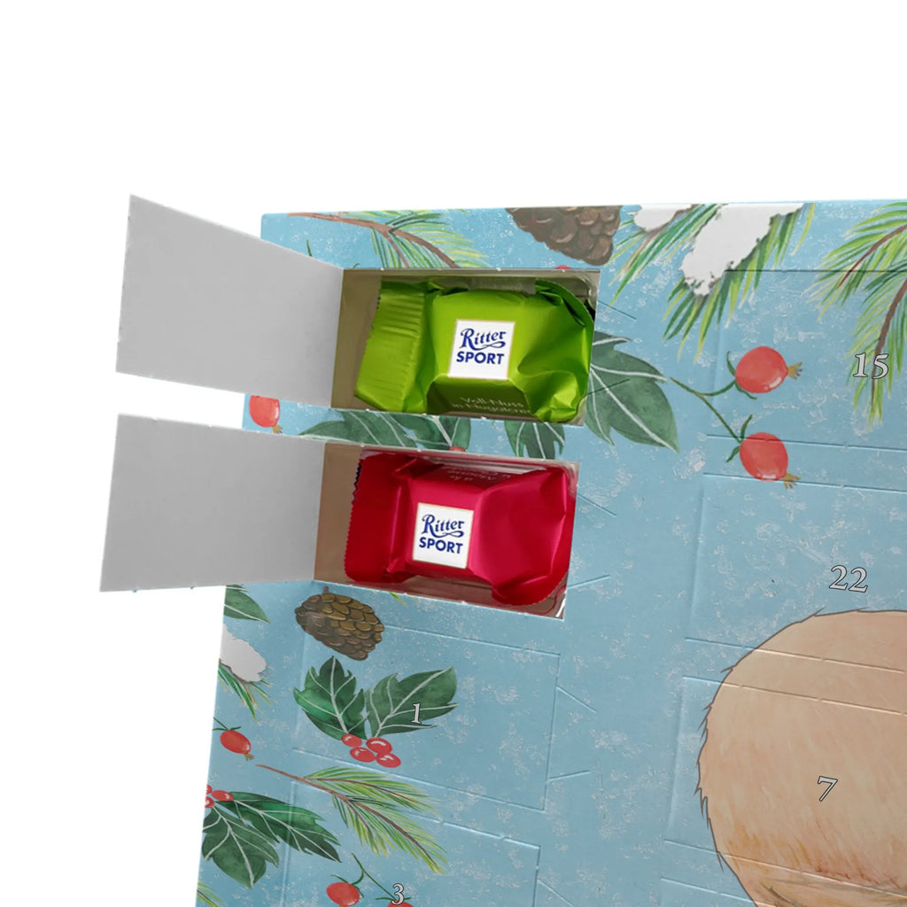 Adventskalender mit Namen Wüstenfuchs Blumen Personalisierter Adventskalender, Adventskalender mit Namen, Wildtiere, Afrika, Blumenkranz, Wüstenfuchs, Glücklich, Blumen, Wüste