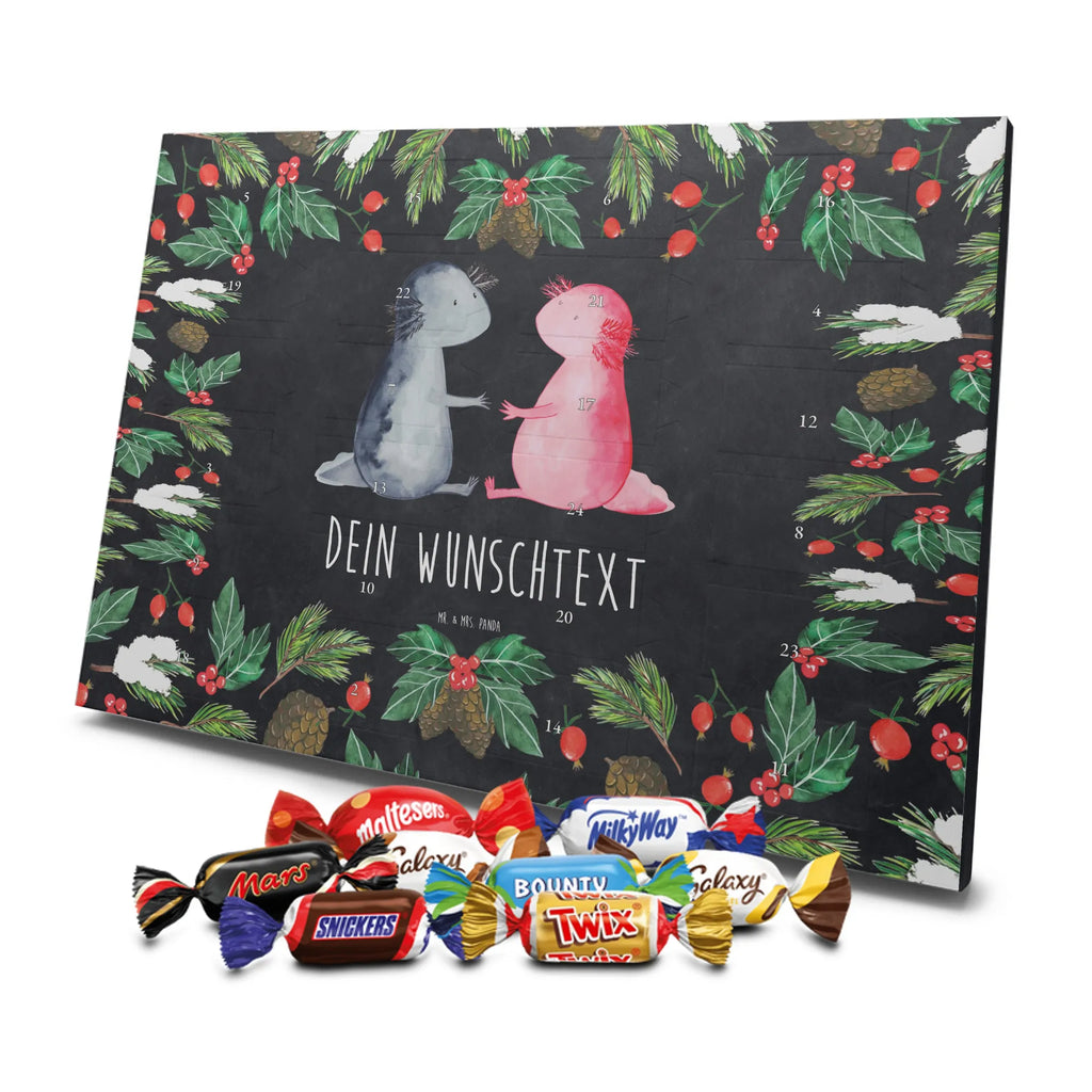 Personalisierter Schoko Adventskalender Axolotl Liebe Personalisierter Adventskalender, Adventskalender mit Namen, Axolotl, Molch, Freund, Lurch, Lurche, Liebe, Große Liebe, Verlobter, Axolot, Liebesbeweis, Jahrestag, Schwanzlurch, Valentinstag, Ehemann