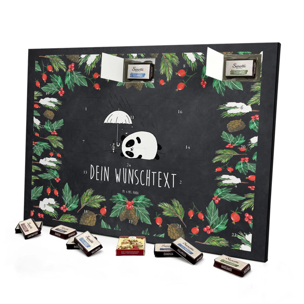 Adventskalender mit Namen Panda Freundschaft Adventskalender mit Namen, Personalisierter Adventskalender