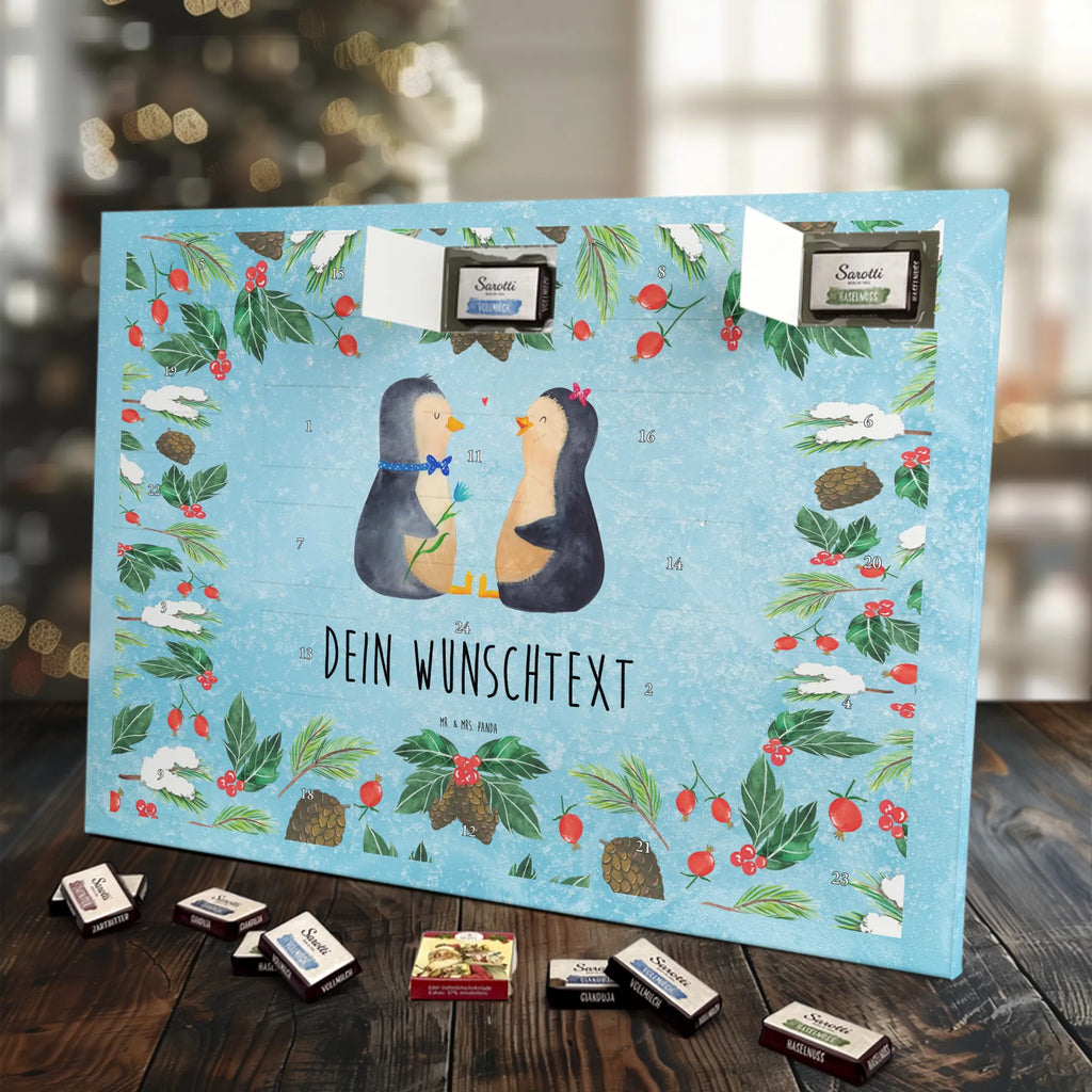 Personalisierter Schoko Adventskalender Pinguin Pärchen Personalisierter Adventskalender, Adventskalender mit Namen, Pinguin, Hochzeitsgeschenk, Liebesbeweis, Große Liebe, Jahrestag, Hochzeitstag, Pinguine, Liebespaar, Verlobung, Liebe, Liebesgeschenk, Traumpaar, Hochzeit