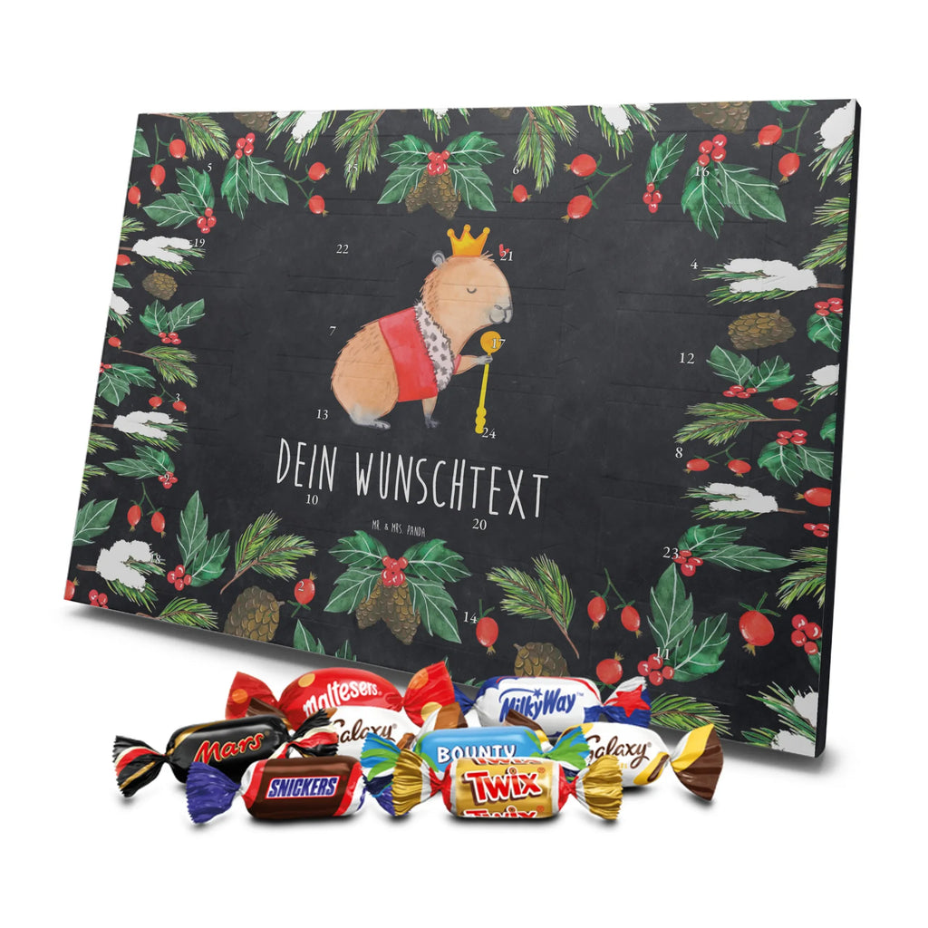 Adventskalender mit Namen Capybara König Adventskalender mit Namen, Personalisierter Adventskalender, Tiere, Tiermotive, Lustige Sprüche, Gute Laune, König, Capybara