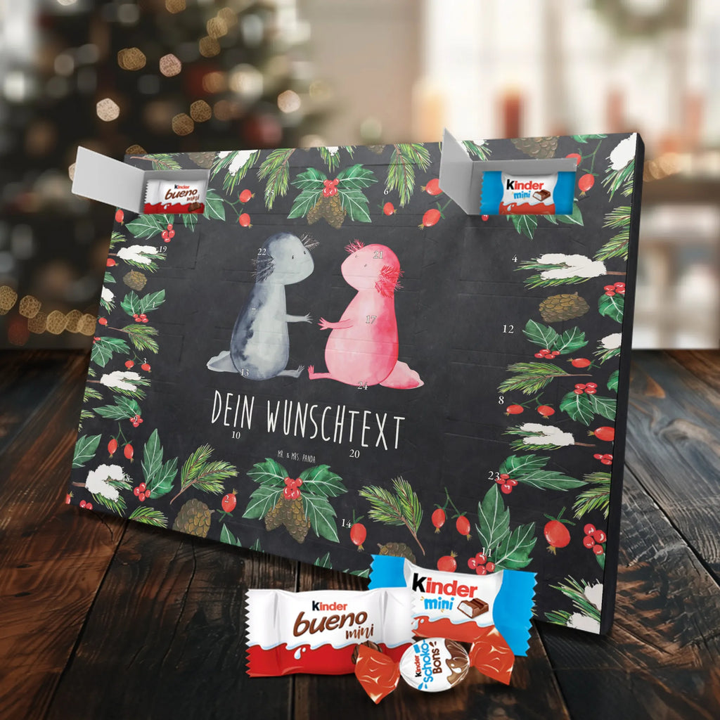 Personalisierter Schoko Adventskalender Axolotl Liebe Personalisierter Adventskalender, Adventskalender mit Namen, Axolotl, Molch, Freund, Lurch, Lurche, Liebe, Große Liebe, Verlobter, Axolot, Liebesbeweis, Jahrestag, Schwanzlurch, Valentinstag, Ehemann