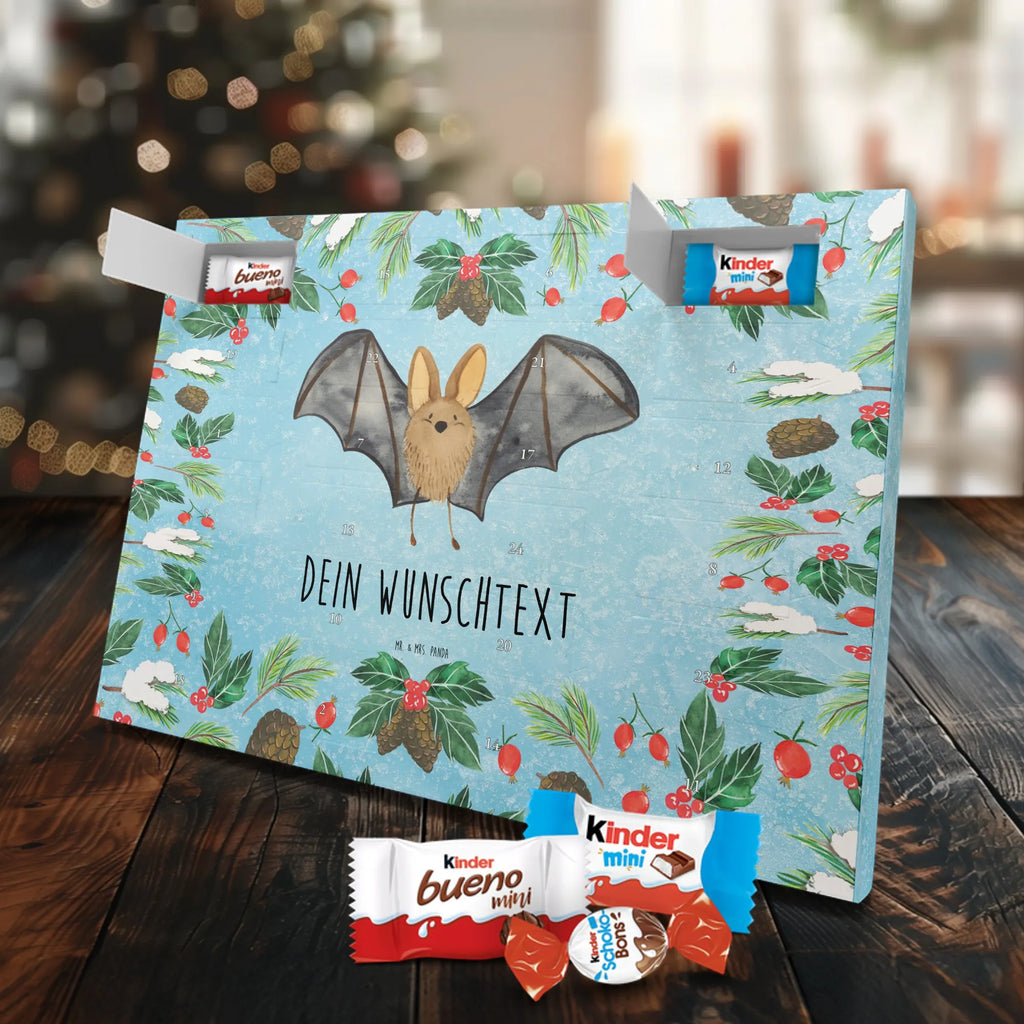 Adventskalender mit Namen Fledermaus Flügel Adventskalender mit Namen, Personalisierter Adventskalender, Tiermotive, Tiere, Gute Laune, Lustige Sprüche