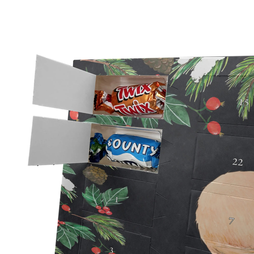 Adventskalender mit Namen Wüstenfuchs Blumen Personalisierter Adventskalender, Adventskalender mit Namen, Wildtiere, Afrika, Blumenkranz, Wüstenfuchs, Glücklich, Blumen, Wüste