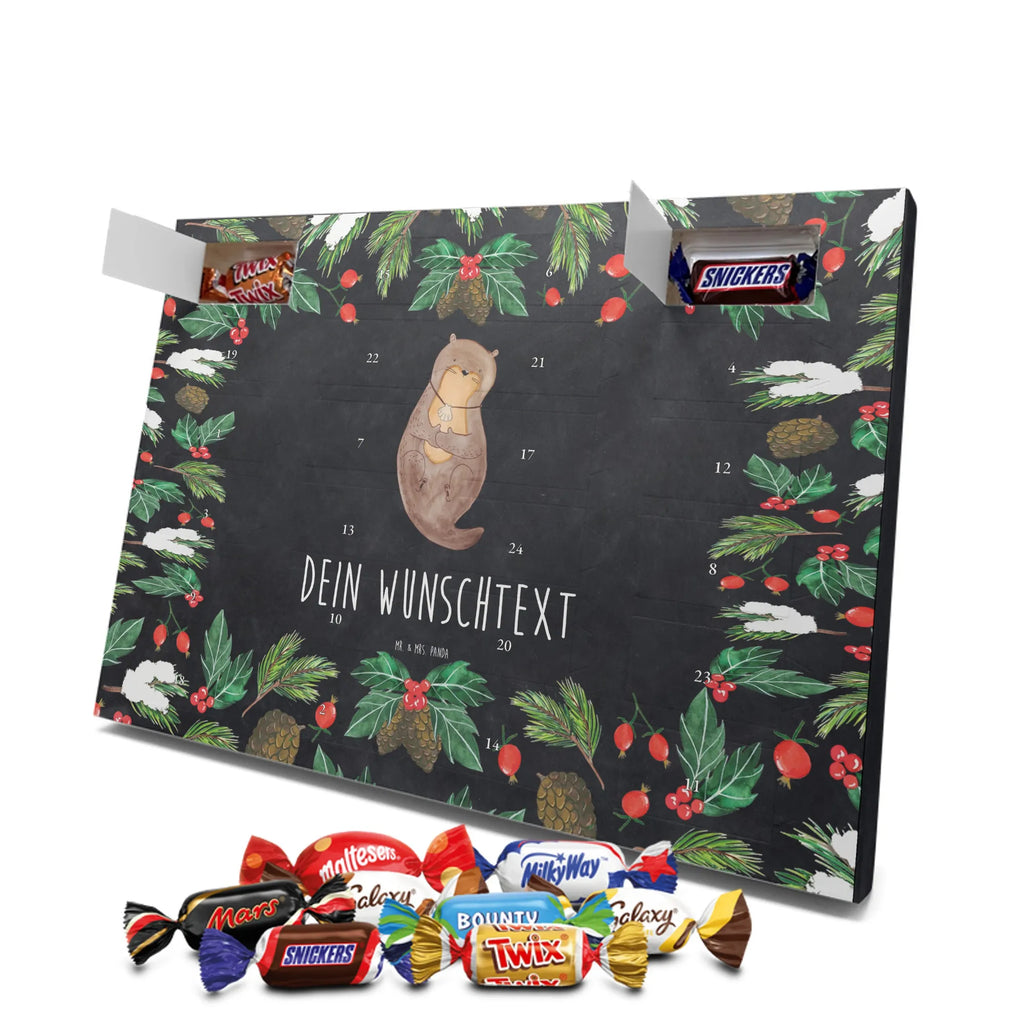 Personalisierter Schoko Adventskalender Otter Muschel Personalisierter Adventskalender, Adventskalender mit Namen, Fischotter, Seeotter, Otter, Träumen, Büro, Tagträumen, Motivation, Otterliebe, Grübeln