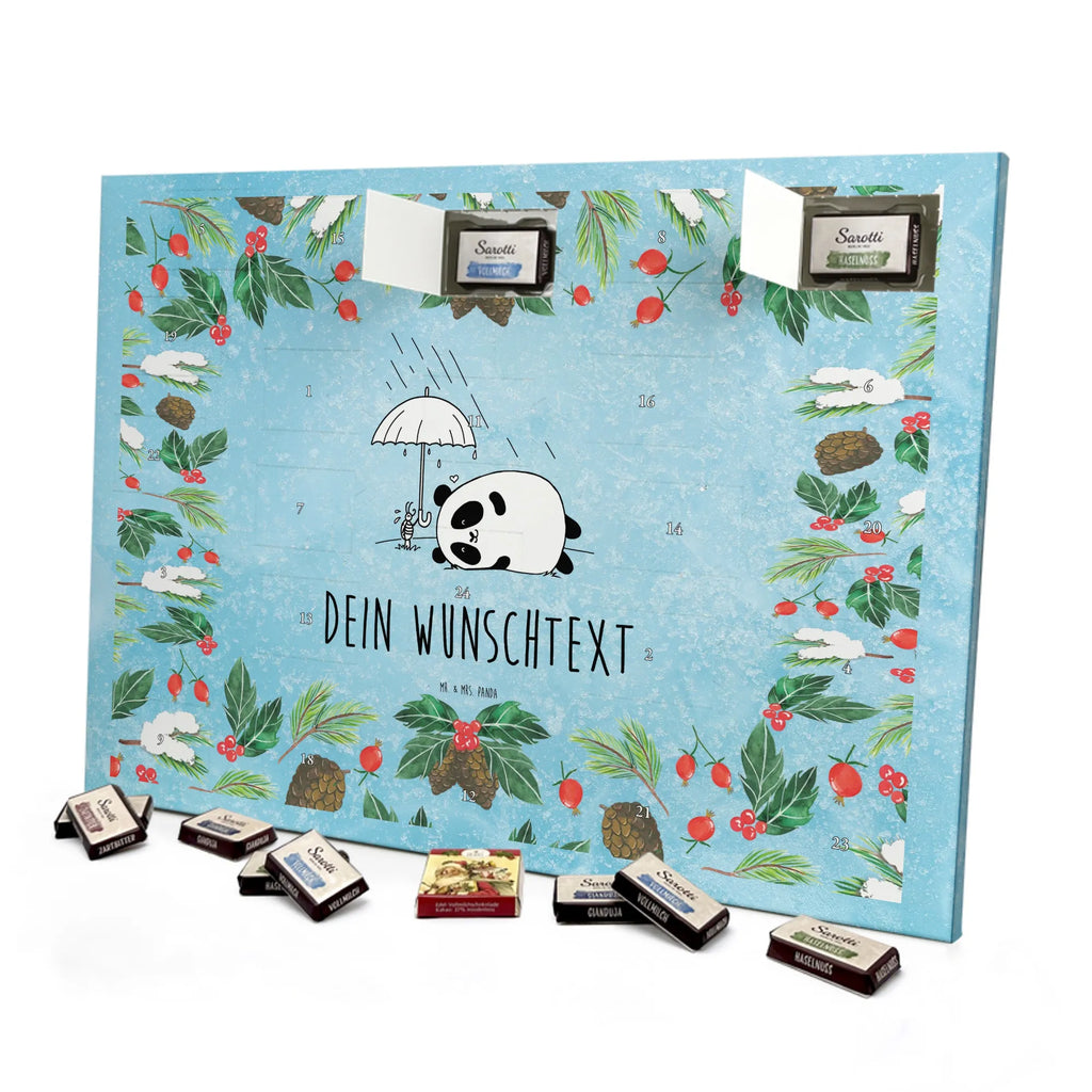 Adventskalender mit Namen Panda Freundschaft Adventskalender mit Namen, Personalisierter Adventskalender