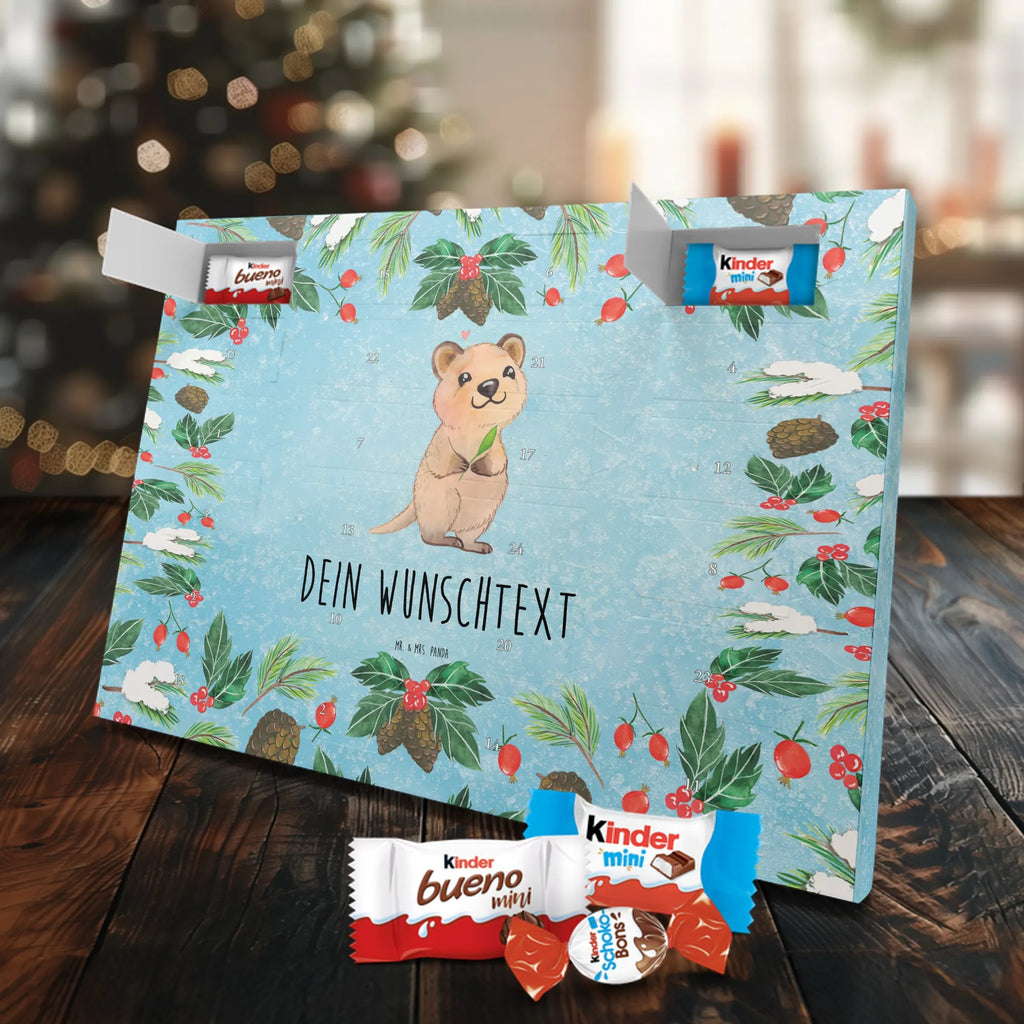 Adventskalender mit Namen Quokka Happy Personalisierter Adventskalender, Adventskalender mit Namen, Gute Laune, Lustige Sprüche, Tiere, Tiermotive, Lustiger Spruch, Quokka, Dinge Erledigen, Verschieben, Aufschieberitis, Niedliches Tier