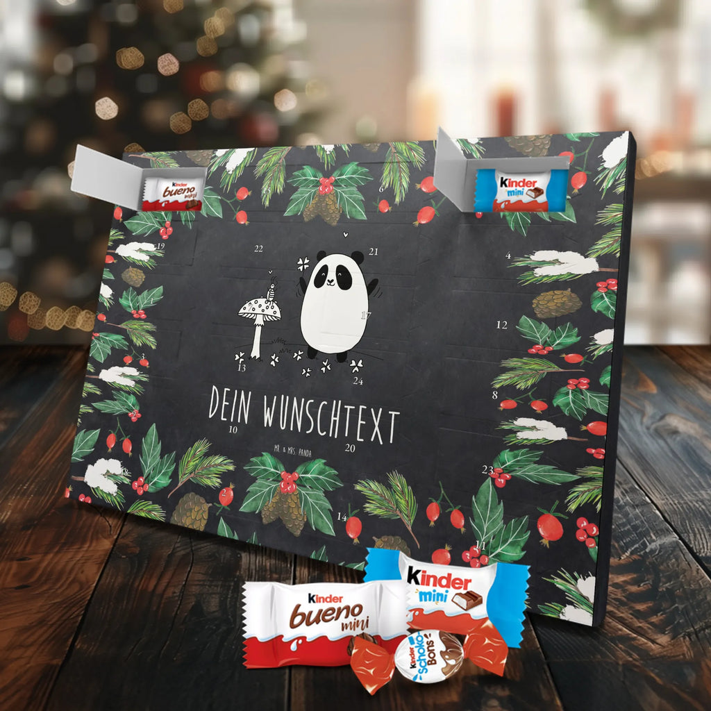 Adventskalender mit Namen Panda Glück Personalisierter Adventskalender, Adventskalender mit Namen