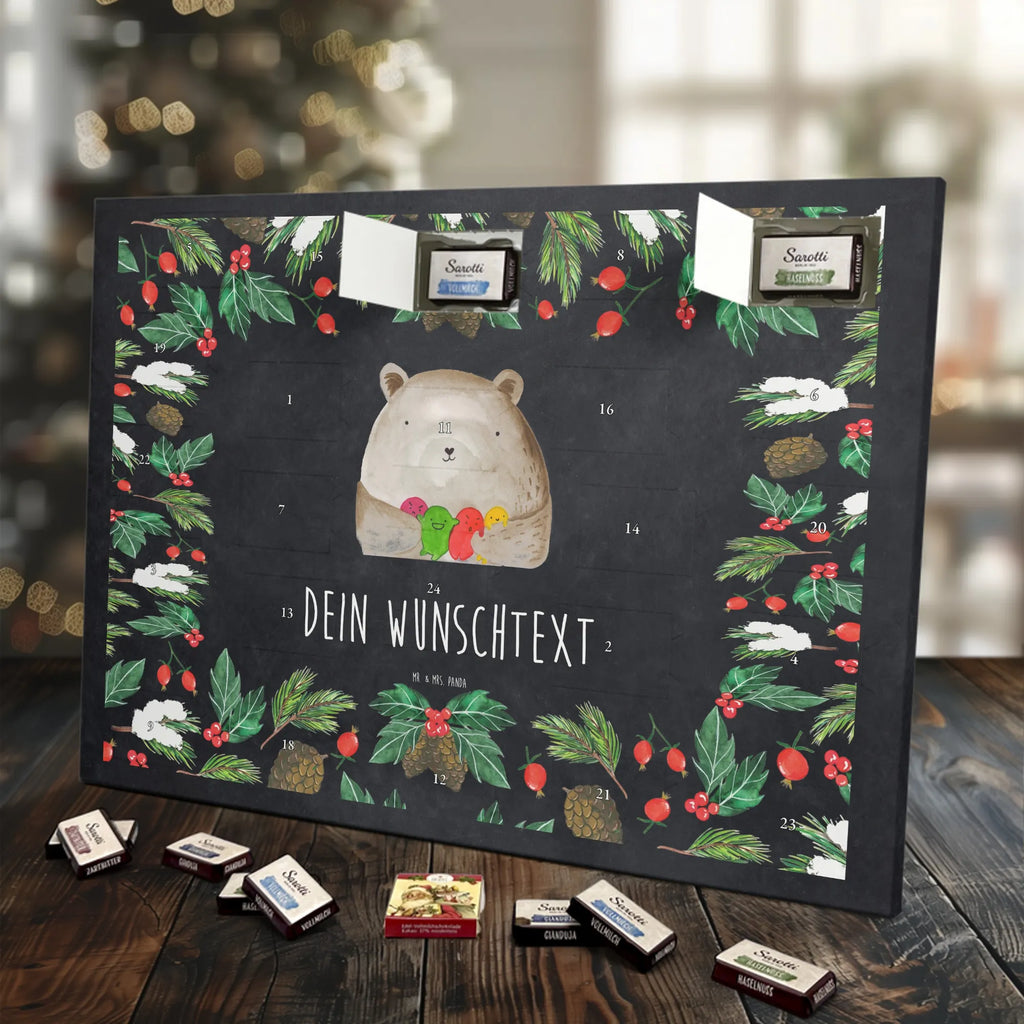 Adventskalender mit Namen Bär Gefühl Adventskalender mit Namen, Personalisierter Adventskalender, Bär, Teddybär, Teddy, Durchgedreht, Verrückt, Wahnsinn