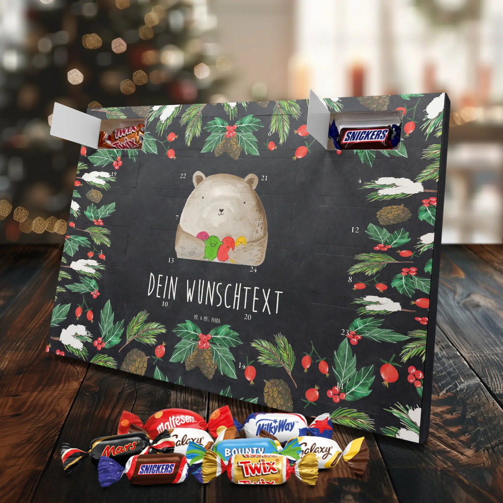 Adventskalender mit Namen Bär Gefühl Adventskalender mit Namen, Personalisierter Adventskalender, Bär, Teddybär, Teddy, Durchgedreht, Verrückt, Wahnsinn